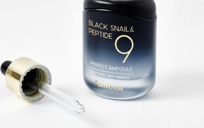 Омолаживающая ампульная сыворотка с комплексом из 9 пептидов Black Snail & Peptide9 Perfect Ampoule 35 мл – фото 8