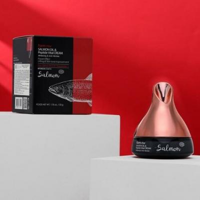 Омолаживающий крем с маслом лосося и пептидами Salmon Oil & Peptide Vital Cream 50 г