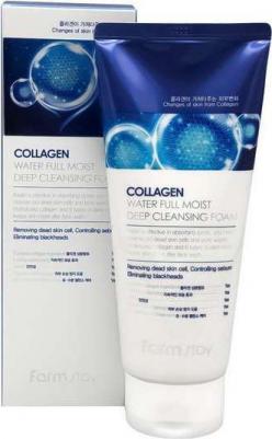 Пенка для умывания Пенка очищающая увлажняющая с коллагеном Collagen Water Full Moist Deep Cleansing Foam – фото 15