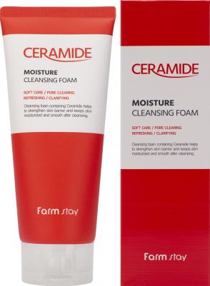 Пенка увлажняющая очищающая с керамидами Ceramide Moisture Cleansing Foam, 180ml – фото 2