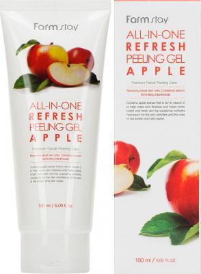 Пилинг гель отбеливающий с экстрактом яблока 180 мл All-in-one Whitening Peeling Gel Apple – фото 11