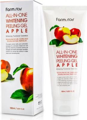 Пилинг гель отбеливающий с экстрактом яблока 180 мл All-in-one Whitening Peeling Gel Apple – фото 12