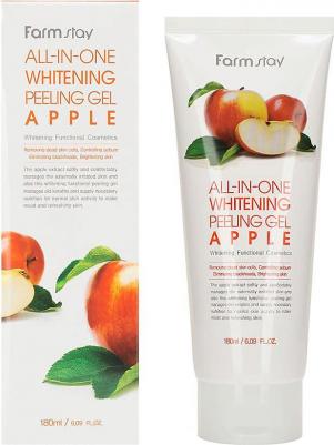 Пилинг гель отбеливающий с экстрактом яблока 180 мл All-in-one Whitening Peeling Gel Apple – фото 15