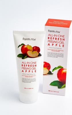 Пилинг гель отбеливающий с экстрактом яблока 180 мл All-in-one Whitening Peeling Gel Apple – фото 16