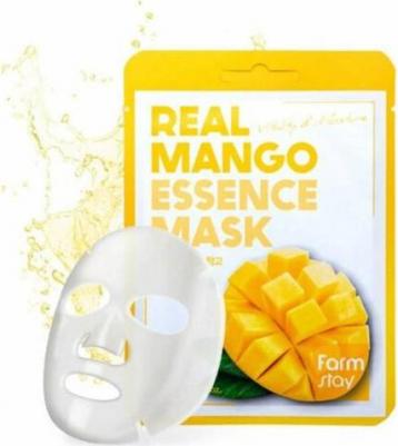 Тканевая маска для лица с экстрактом манго Real Mango Essence Mask, 23ml – фото 3