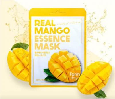Тканевая маска для лица с экстрактом манго Real Mango Essence Mask, 23ml – фото 4