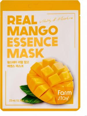Тканевая маска для лица с экстрактом манго Real Mango Essence Mask, 23ml – фото 8
