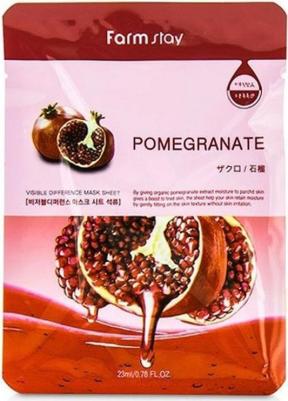 Тканевая маска для лица с гранатом Visible Difference Pomegranate Mask Sheet 23 мл – фото 8