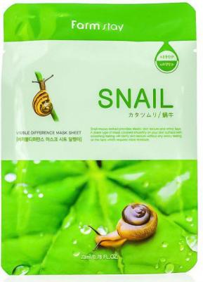 Тканевая маска для лица с улиточным муцином Visible Difference Snail Mask Sheet 23 мл – фото 2