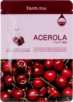 Увлажняющая тканевая маска с экстрактом ацеролы Visible Difference Mask Sheet Acerola, 23 мл – фото 12