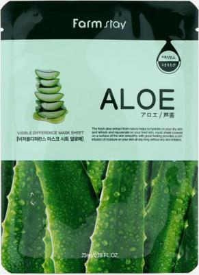 Увлажняющая тканевая маска с экстрактом алоэ Visible Difference Mask Sheet Aloe, 23 мл