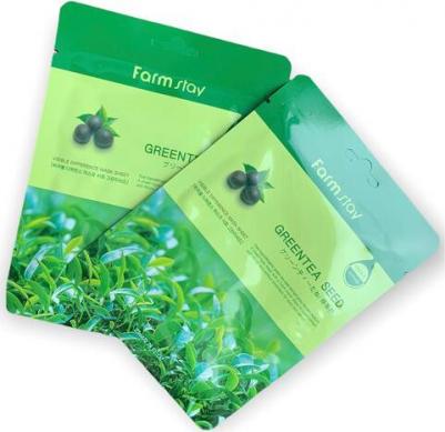 Visible Difference Mask Sheet Green Tea Seed - Тканевая маска для лица с экстрактом семян зеленого чая, 23 мл – фото 4