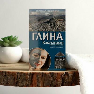 Глина черная Камчатская вулканическая, 100 г