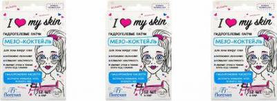I LOVE MY SKIN Гидрогелевые патчи для глаз "Мезо-коктейль", 6 пар – фото 4