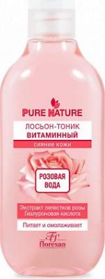 Лосьон-тоник Pure Nature Витаминный Розовая вода 300 мл – фото 5