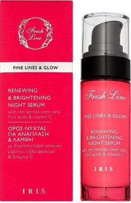 Сыворотка для лица ночная для сияния и восстановления Renewing & Brightening Night Serum Iris – фото 1