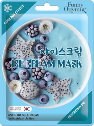 Маска-мороженое для лица Blueberry Pie охлаждающая тканевая Прохладный релакс 22 г – фото 2