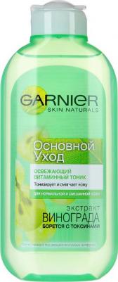 Тоник для лица "Основной уход, Экстракт Винограда", освежающий, для нормальной и смешанной кожи, 200 мл – фото 4