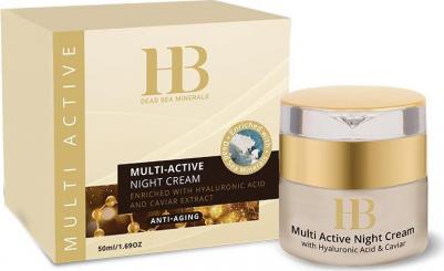 Крем Multi Active Night Cream With Hyaluronic Acid & Caviar 50 мл – фото 5