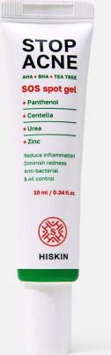 Спот-средство для лица STOP ACNE Точечный SOS - гель противовоспалительный AHA + BHA + TEA TREE 10.0