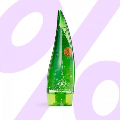 Гель увлажняющий многофункциональный, Алоэ Вера 99% Aloe Soothing Gel, 250 мл – фото 17