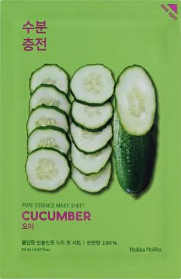 Успокаивающая тканевая маска для лица с экстрактом огурца "Pure Essence Mask Sheet Cucumber" – фото 5