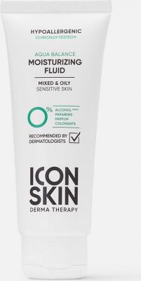 Aqua Balance Увлажняющий гипоаллергенный флюид для комбинированной и жирной кожи, 75мл – фото 2