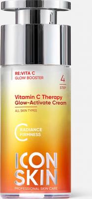 Крем-сияние для лица Vitamin C Therapy с витамином С и морским коллагеном увлажняющий для всех типов кожи, 30 мл – фото 2