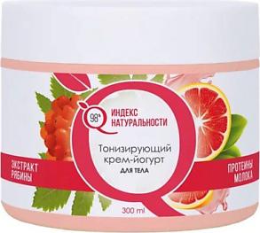 Крем для тела Тонизирующий крем-йогурт для тела Протеины молока и Рябина – фото 1