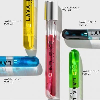к_influence_Двухфазн масло д/губ Lava lip oil_03 Прозр син 99F006003 – фото 4