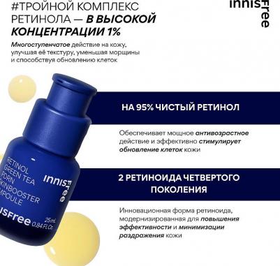 Скинбустер сыворотка для лица Retinol green tea 25 мл – фото 6