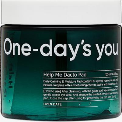 One-day's you Тонер-пэды увлажняющие / Help Me Dacto Pad, 60 пэдов