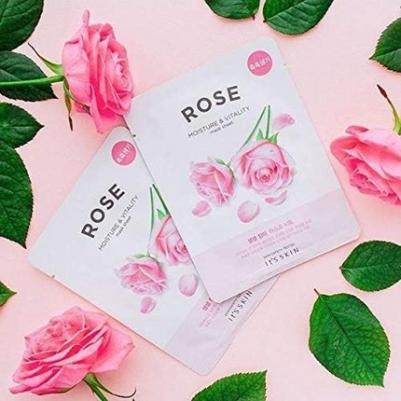 Маска для лица Укрепляющая тканевая маска "The Fresh Rose Mask Sheet" роза – фото 5