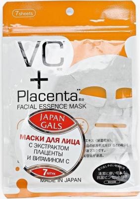 Маска с плацентой и витамином C Facial Essence Mask 7 шт арт. 80082 – фото 4