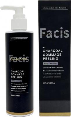 Скатка для лица с черным углем Facis Charcoal Gommage Peeling