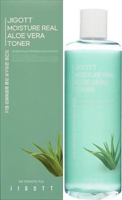 Тонер для лица увлажняющий с алоэ Moisture Real Aloe Vera Toner, 300 мл – фото 5