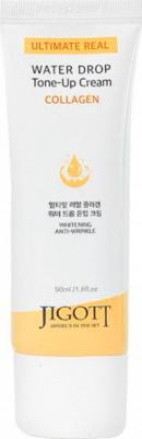 Тонизирующий крем для лица с коллагеном Ultimate Real Collagen Water Drop Tone Up Cream 50ml – фото 3