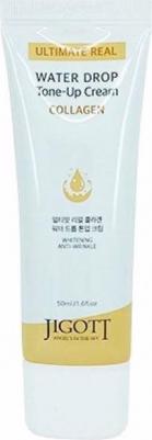 Тонизирующий крем для лица с коллагеном Ultimate Real Collagen Water Drop Tone Up Cream 50ml – фото 4