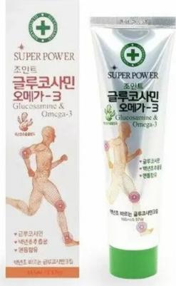 Массажный крем с глюкозамином и омега-3 Super Power Glucosamine&Omega-3 Massage Body Cream 165 ml – фото 3