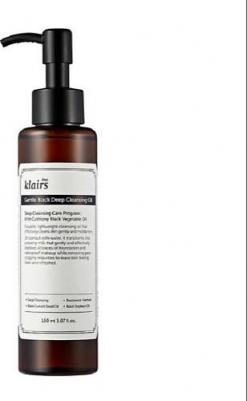 гидрофильное масло для снятия макияжа и умывания Gentle Black Deep Cleansing Oil, 150 мл, 150 г – фото 1