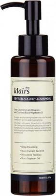 гидрофильное масло для снятия макияжа и умывания Gentle Black Deep Cleansing Oil, 150 мл, 150 г – фото 5