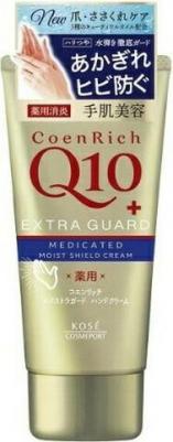 Крем для рук Coen Rich Q10 Extra Guard с коэнзимом Q10, для защиты чувствительной кожи и снятия раздражения, без аромата, KOSE, 80г – фото 4