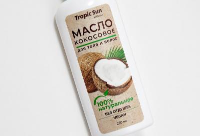 Масло кокосовое, Tropic San, для ухода за кожей и волосами, 250 мл, 2 шт – фото 1