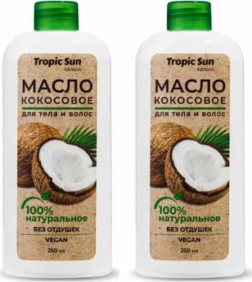 Масло кокосовое, Tropic San, для ухода за кожей и волосами, 250 мл, 2 шт – фото 2