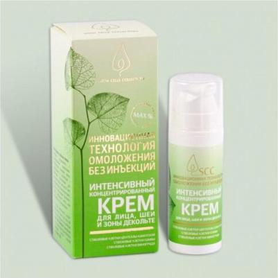 Интенсивный концентрированный крем для лица с комплексом растительных стволовых клеток, 30 мл