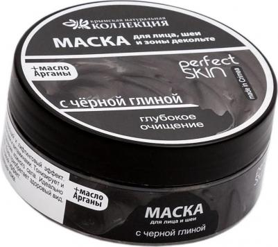 Маска для лица Глубокое очищение с черной глиной, КНК – фото 1