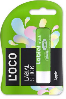 Бальзам для губ LABIAL STICK, увлажняющий, Яблоко 4,4гр – фото 1