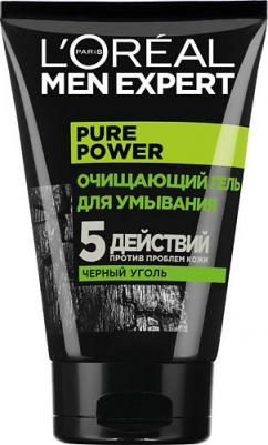 Очищающий Гель для умывания Men Expert 5 действий против проблем кожи с черным углем, 100 мл