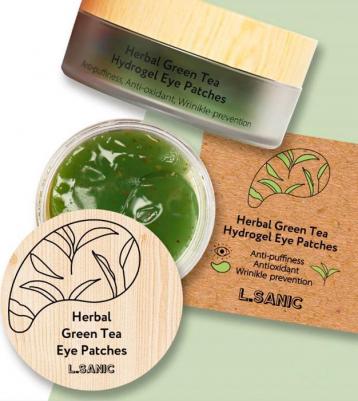 Гидрогелевые патчи с экстрактом зеленого чая Herbal Green Tea Hydrogel Eye Patches – фото 7