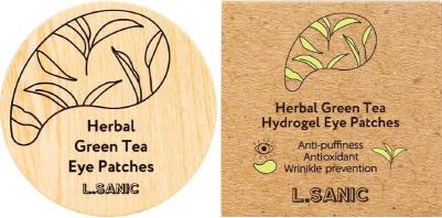 Гидрогелевые патчи с экстрактом зеленого чая Herbal Green Tea Hydrogel Eye Patches